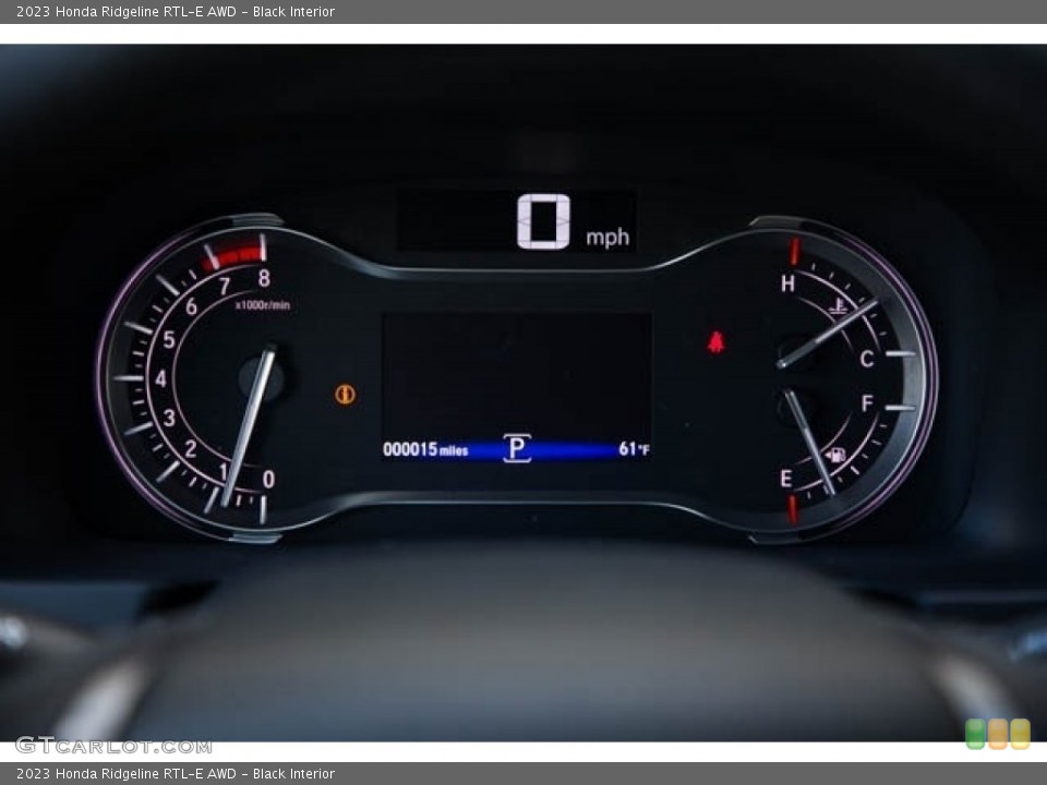 Black Interior Gauges for the 2023 Honda Ridgeline RTL-E AWD #146084429