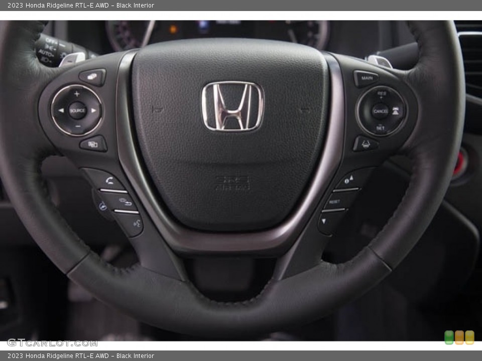 Black Interior Steering Wheel for the 2023 Honda Ridgeline RTL-E AWD #146084437