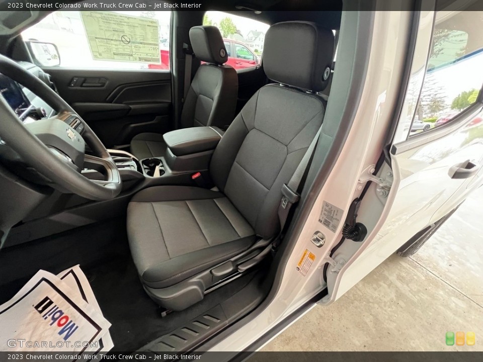 Jet Black Interior Front Seat for the 2023 Chevrolet Colorado Work Truck Crew Cab #146085237