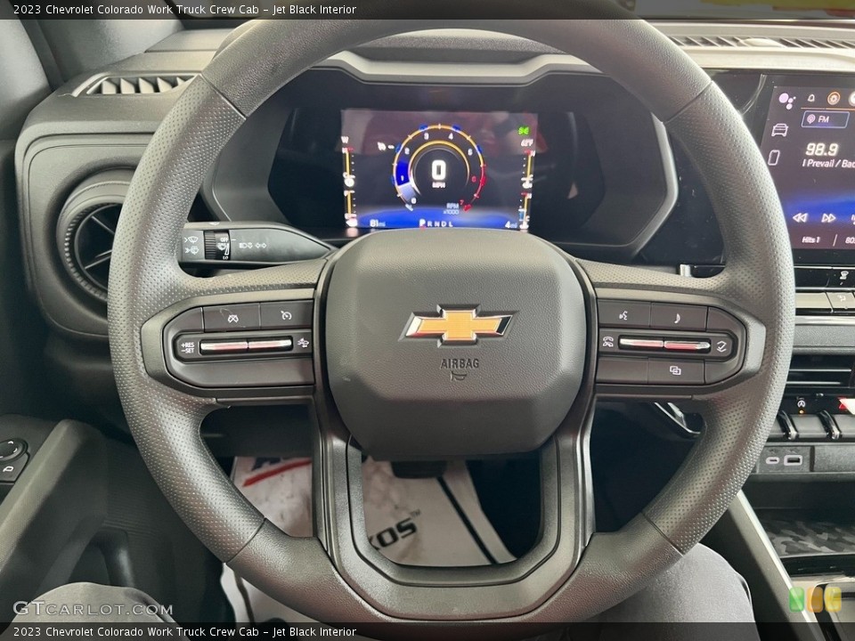 Jet Black Interior Steering Wheel for the 2023 Chevrolet Colorado Work Truck Crew Cab #146085261