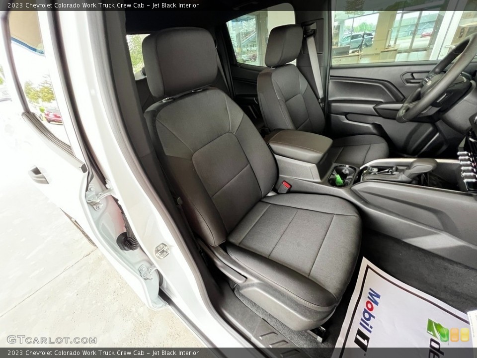 Jet Black Interior Front Seat for the 2023 Chevrolet Colorado Work Truck Crew Cab #146085442
