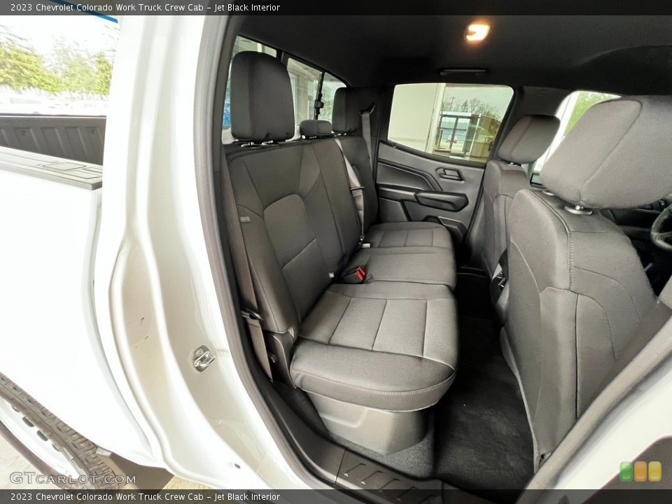 Jet Black Interior Rear Seat for the 2023 Chevrolet Colorado Work Truck Crew Cab #146085464