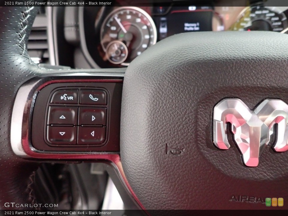 Black Interior Steering Wheel for the 2021 Ram 2500 Power Wagon Crew Cab 4x4 #146085988