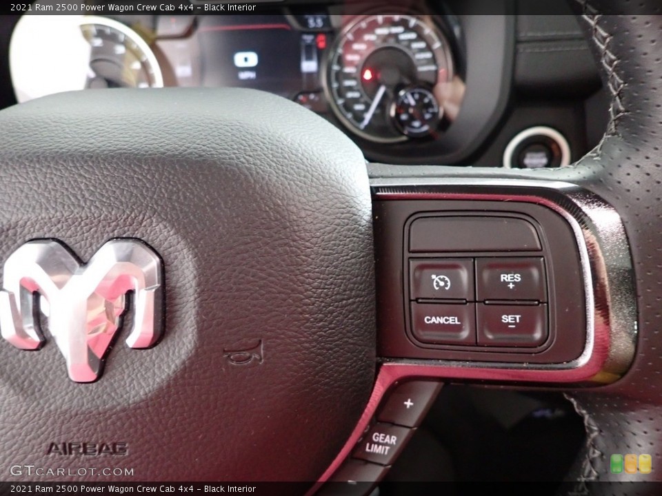 Black Interior Steering Wheel for the 2021 Ram 2500 Power Wagon Crew Cab 4x4 #146086012