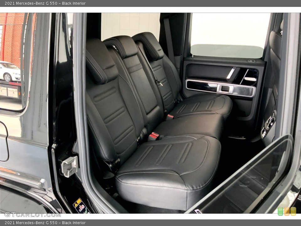 Black Interior Rear Seat for the 2021 Mercedes-Benz G 550 #146086280