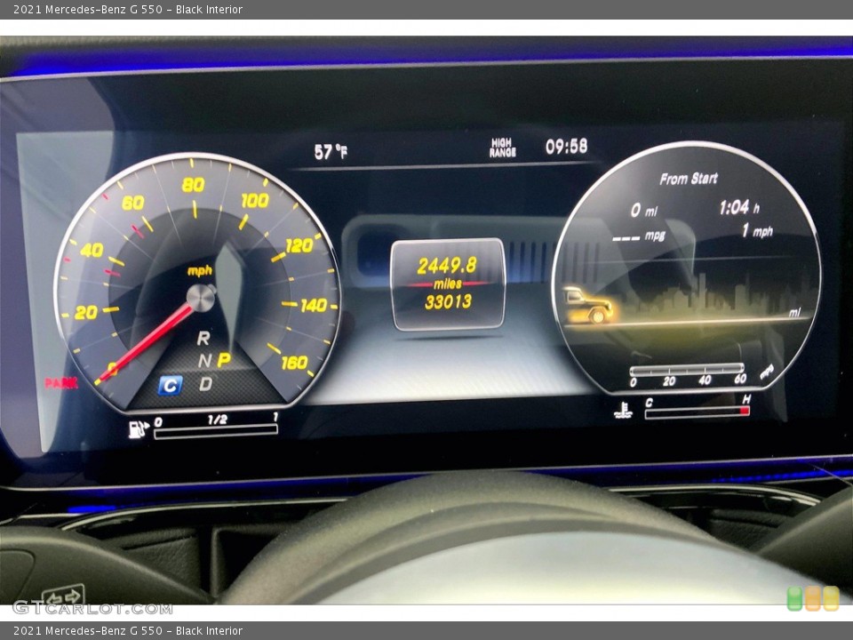 Black Interior Gauges for the 2021 Mercedes-Benz G 550 #146086369
