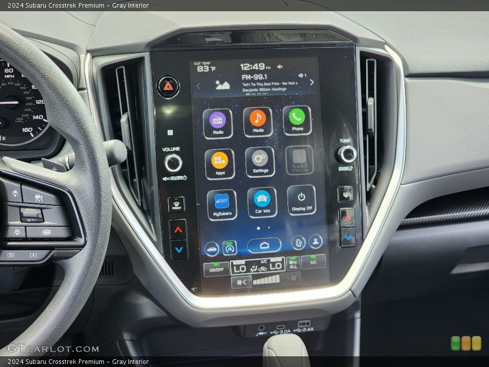 Gray Interior Controls for the 2024 Subaru Crosstrek Premium #146087125