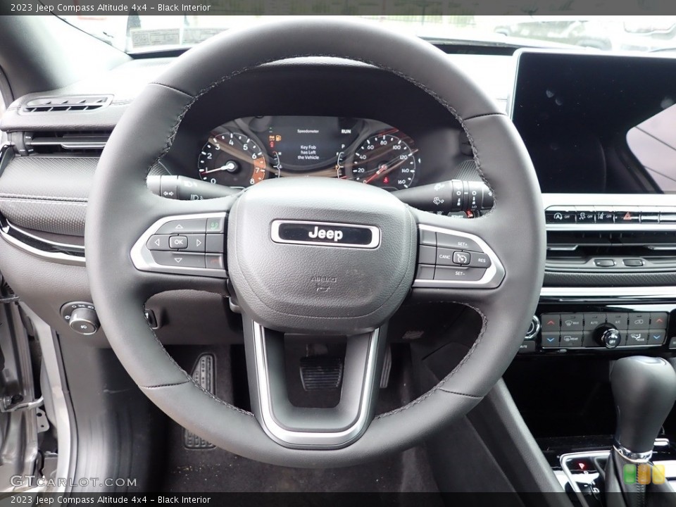 Black Interior Steering Wheel for the 2023 Jeep Compass Altitude 4x4 #146087380
