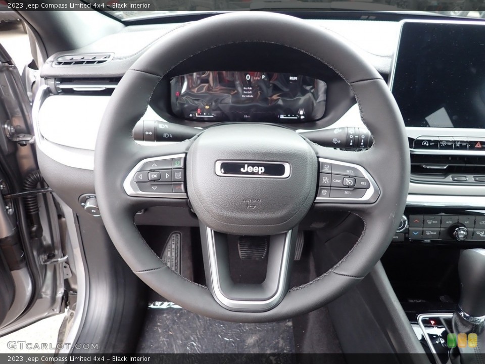 Black Interior Steering Wheel for the 2023 Jeep Compass Limited 4x4 #146087797