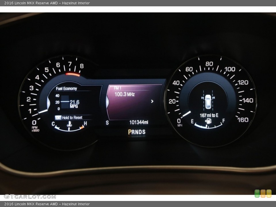 Hazelnut Interior Gauges for the 2016 Lincoln MKX Reserve AWD #146088326