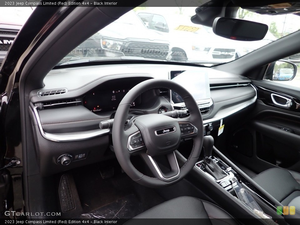 Black Interior Dashboard for the 2023 Jeep Compass Limited (Red) Edition 4x4 #146088540