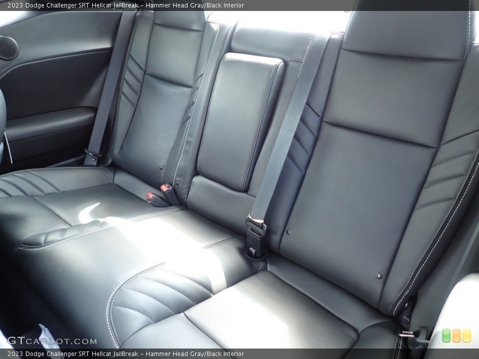 Hammer Head Gray/Black Interior Rear Seat for the 2023 Dodge Challenger SRT Hellcat JailBreak #146088943