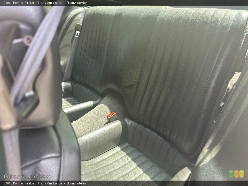 Ebony Interior Rear Seat for the 2001 Pontiac Firebird Trans Am Coupe #146090210