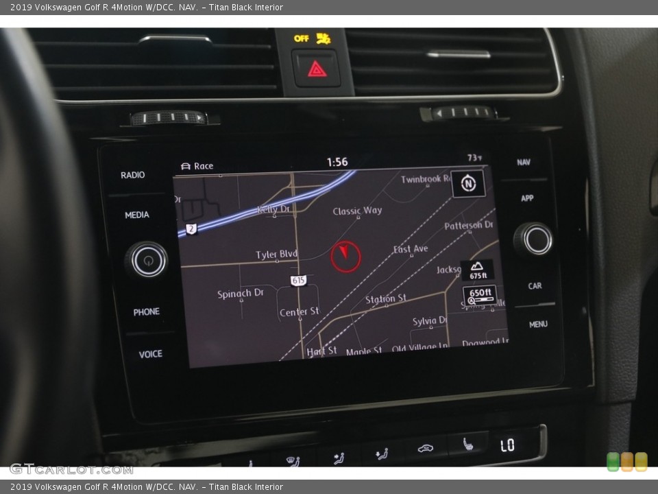 Titan Black Interior Navigation for the 2019 Volkswagen Golf R 4Motion W/DCC. NAV. #146090376