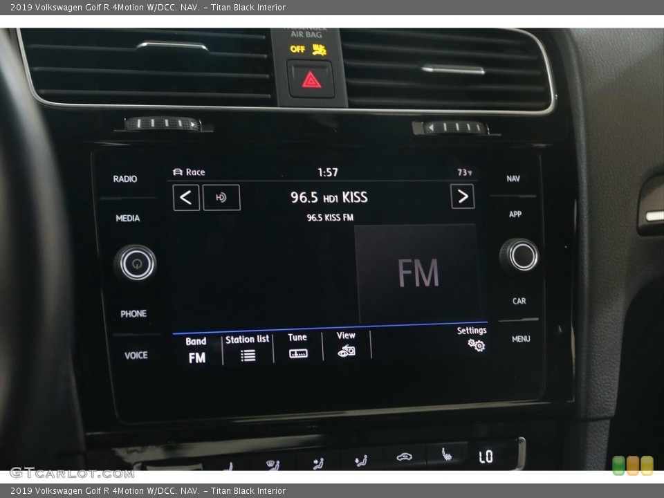 Titan Black Interior Controls for the 2019 Volkswagen Golf R 4Motion W/DCC. NAV. #146090386
