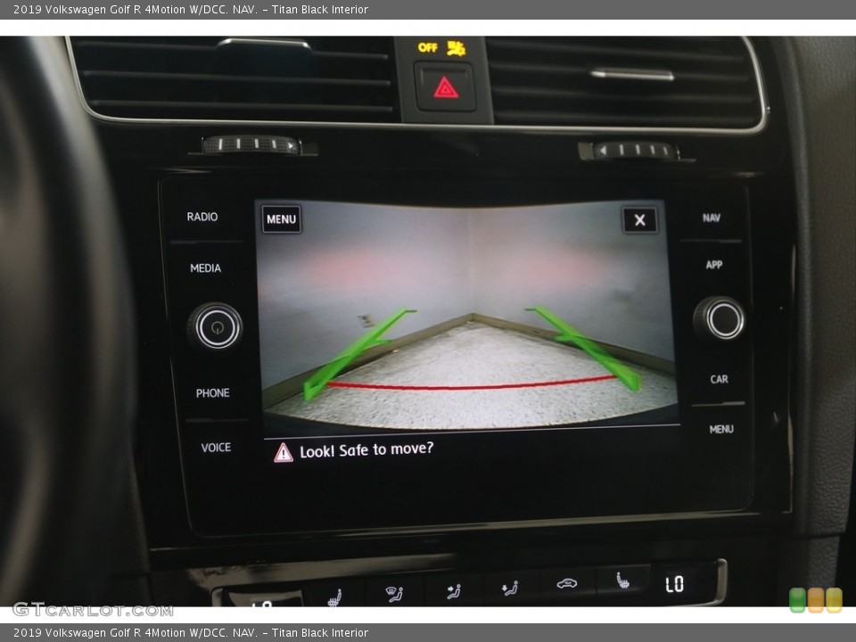 Titan Black Interior Controls for the 2019 Volkswagen Golf R 4Motion W/DCC. NAV. #146090402