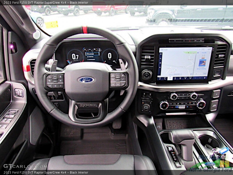 Black Interior Dashboard for the 2023 Ford F150 SVT Raptor SuperCrew 4x4 #146090709