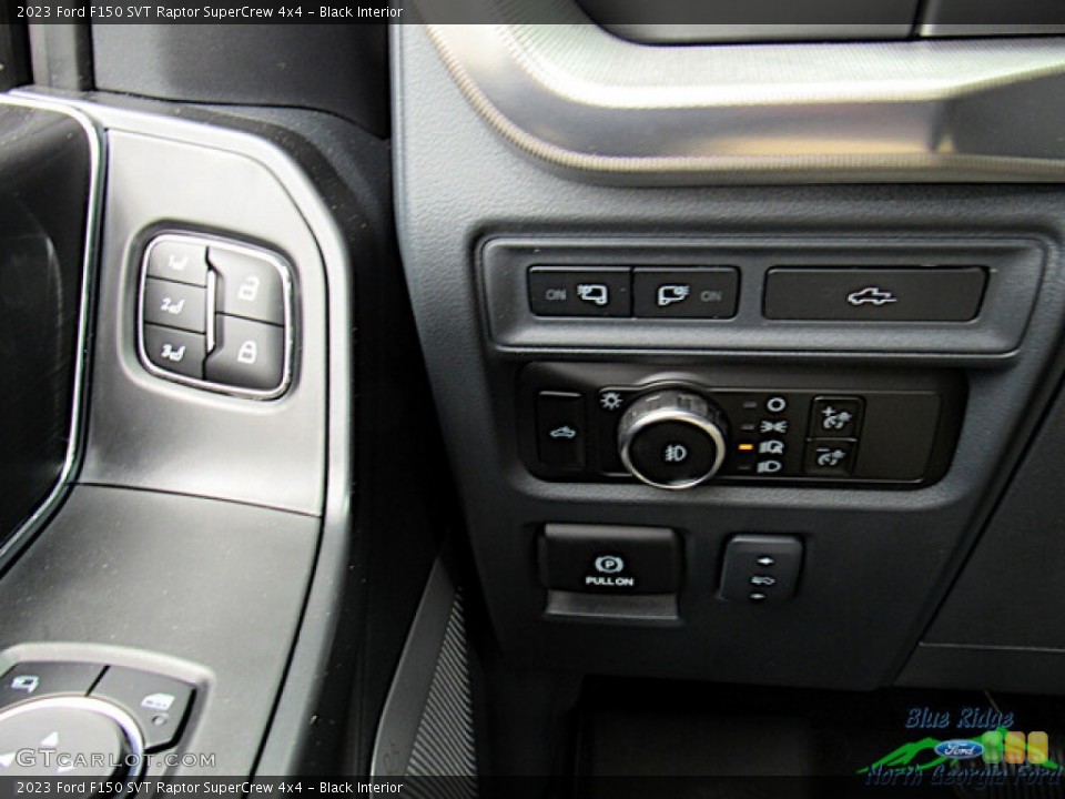 Black Interior Controls for the 2023 Ford F150 SVT Raptor SuperCrew 4x4 #146090759