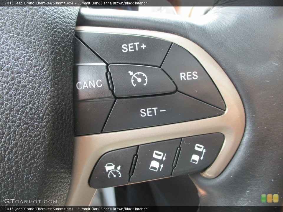 Summit Dark Sienna Brown/Black Interior Steering Wheel for the 2015 Jeep Grand Cherokee Summit 4x4 #146091008
