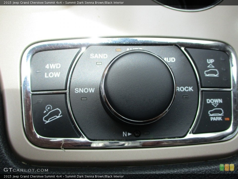 Summit Dark Sienna Brown/Black Interior Controls for the 2015 Jeep Grand Cherokee Summit 4x4 #146091020