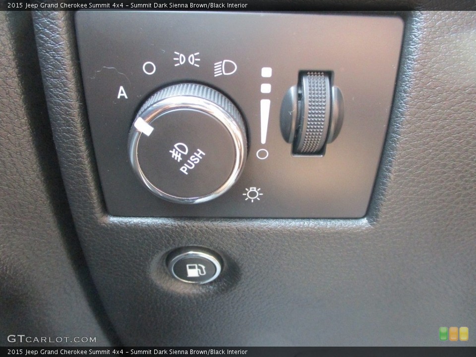 Summit Dark Sienna Brown/Black Interior Controls for the 2015 Jeep Grand Cherokee Summit 4x4 #146091029