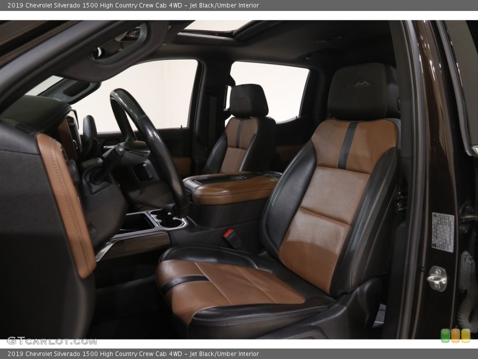 Jet Black/Umber Interior Photo for the 2019 Chevrolet Silverado 1500 High Country Crew Cab 4WD #146091167