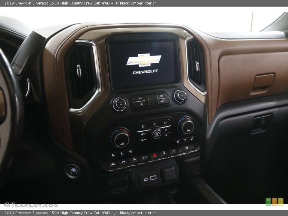 Jet Black/Umber Interior Controls for the 2019 Chevrolet Silverado 1500 High Country Crew Cab 4WD #146091179