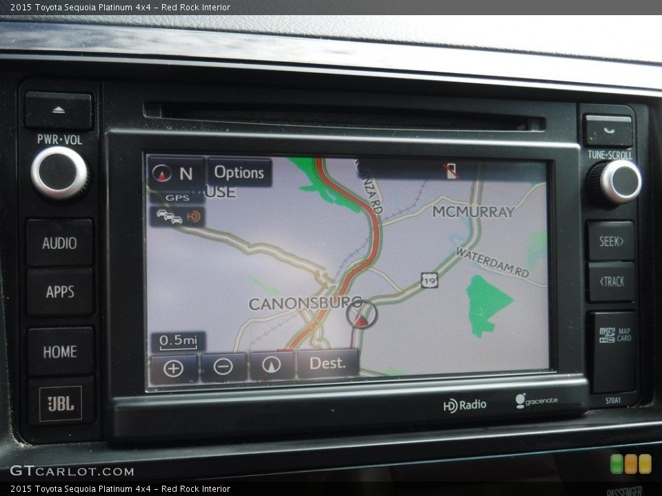 Red Rock Interior Navigation for the 2015 Toyota Sequoia Platinum 4x4 #146091744