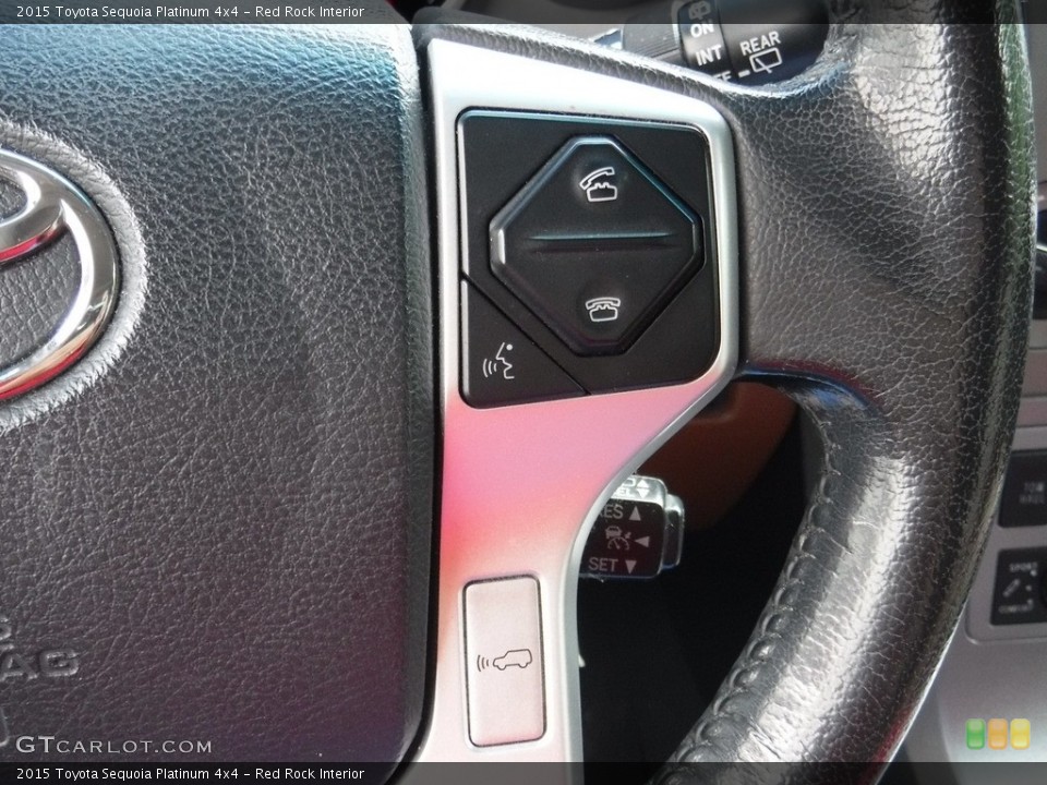 Red Rock Interior Steering Wheel for the 2015 Toyota Sequoia Platinum 4x4 #146092332
