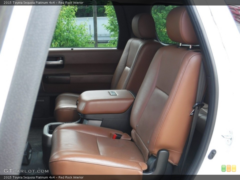 Red Rock Interior Rear Seat for the 2015 Toyota Sequoia Platinum 4x4 #146092350