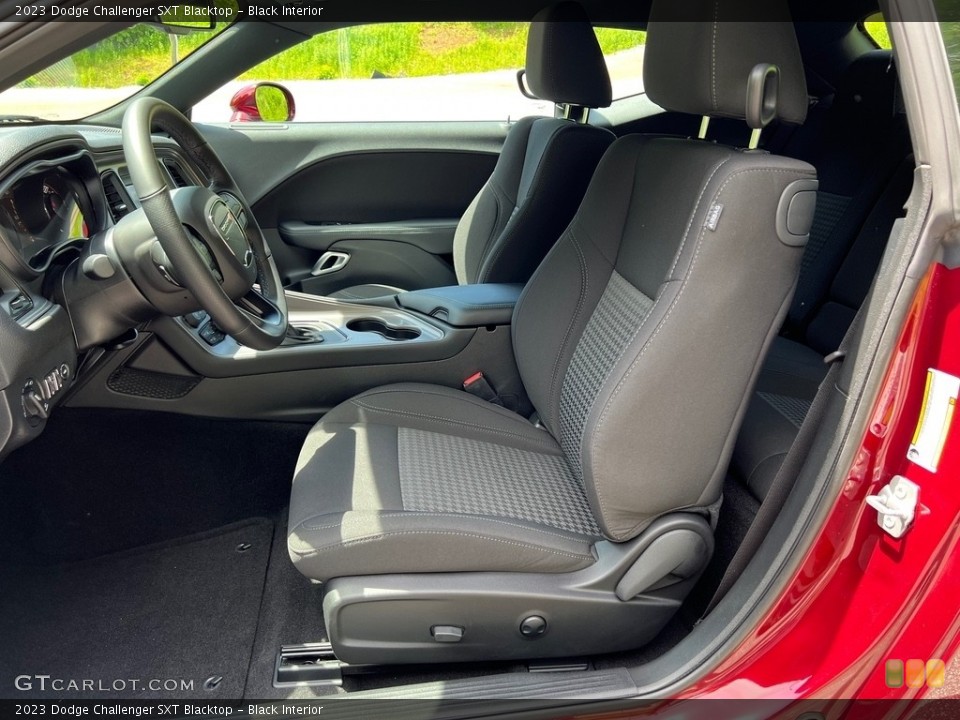 Black Interior Front Seat for the 2023 Dodge Challenger SXT Blacktop #146093577