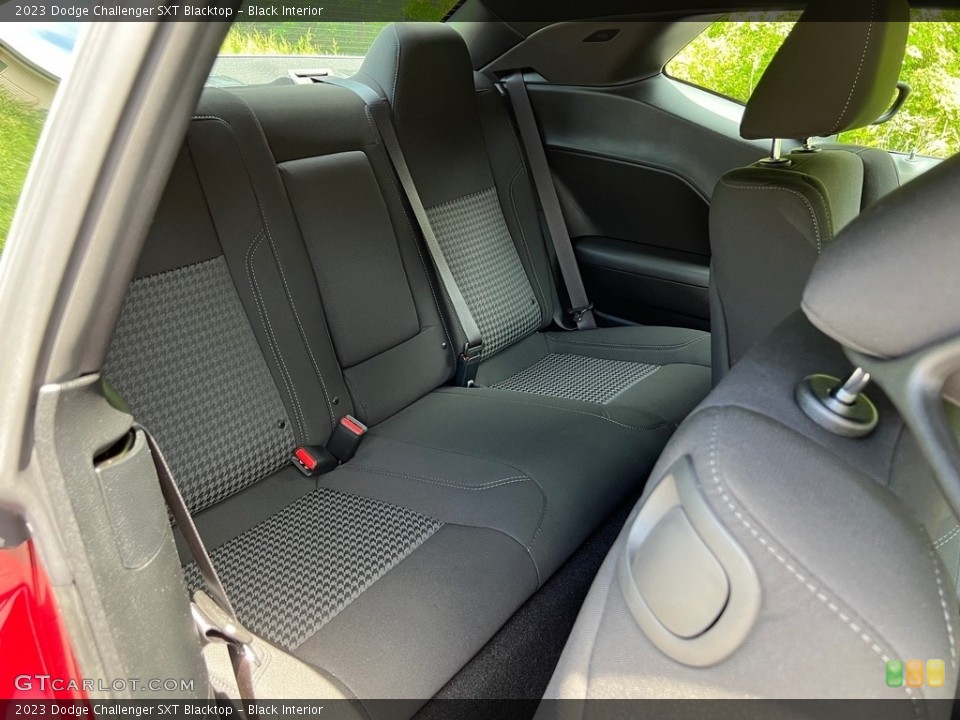 Black Interior Rear Seat for the 2023 Dodge Challenger SXT Blacktop #146093652