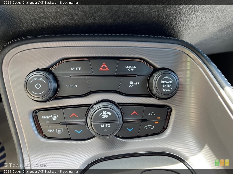 Black Interior Controls for the 2023 Dodge Challenger SXT Blacktop #146093772