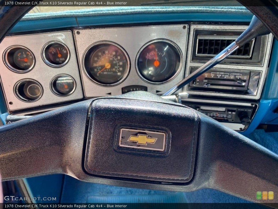 Blue Interior Gauges for the 1978 Chevrolet C/K Truck K10 Silverado Regular Cab 4x4 #146094147