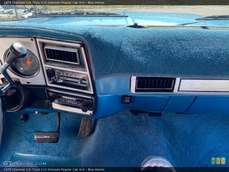 Blue Interior Dashboard for the 1978 Chevrolet C/K Truck K10 Silverado Regular Cab 4x4 #146094170