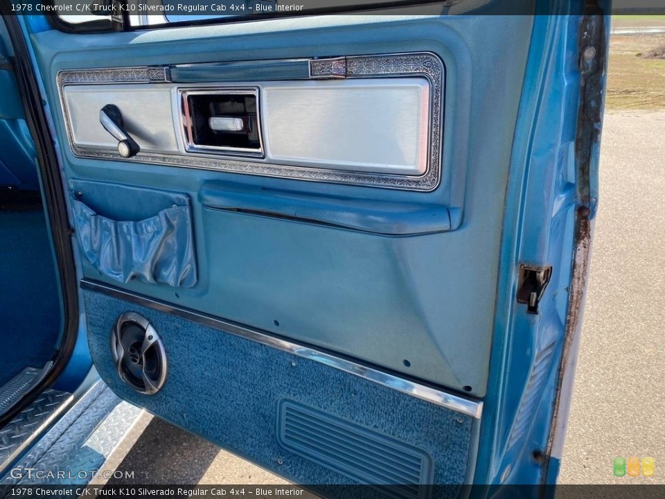 Blue Interior Door Panel for the 1978 Chevrolet C/K Truck K10 Silverado Regular Cab 4x4 #146094192