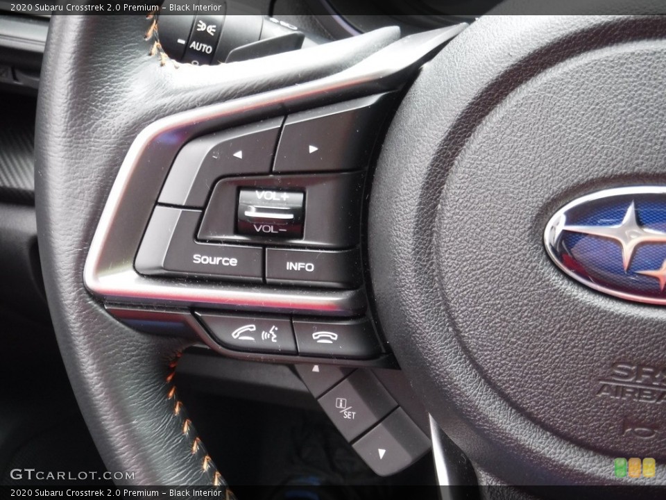 Black Interior Steering Wheel for the 2020 Subaru Crosstrek 2.0 Premium #146094576