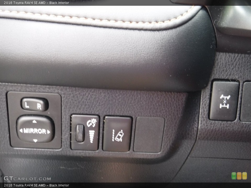 Black Interior Controls for the 2018 Toyota RAV4 SE AWD #146095406