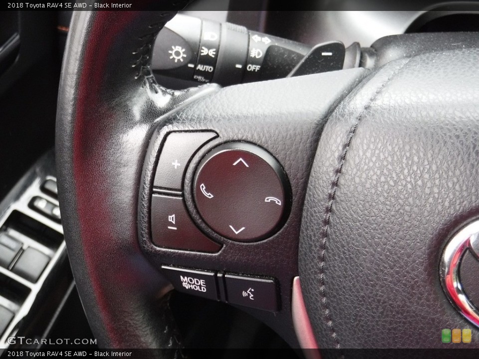 Black Interior Steering Wheel for the 2018 Toyota RAV4 SE AWD #146095467
