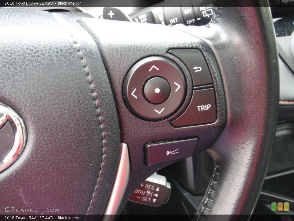 Black Interior Steering Wheel for the 2018 Toyota RAV4 SE AWD #146095482