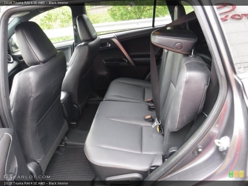 Black Interior Rear Seat for the 2018 Toyota RAV4 SE AWD #146095518