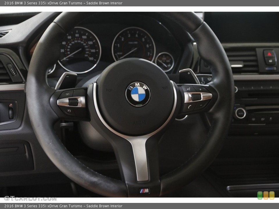 Saddle Brown Interior Steering Wheel for the 2016 BMW 3 Series 335i xDrive Gran Turismo #146096133