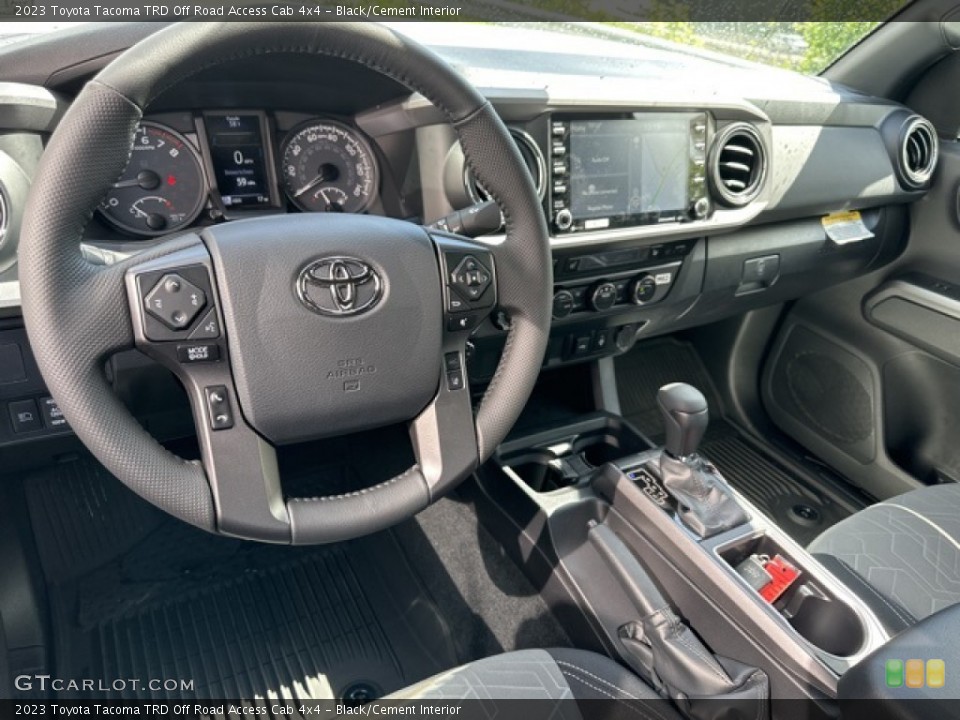 Black/Cement Interior Dashboard for the 2023 Toyota Tacoma TRD Off Road Access Cab 4x4 #146097213