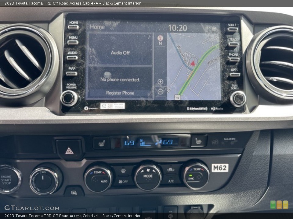 Black/Cement Interior Controls for the 2023 Toyota Tacoma TRD Off Road Access Cab 4x4 #146097237