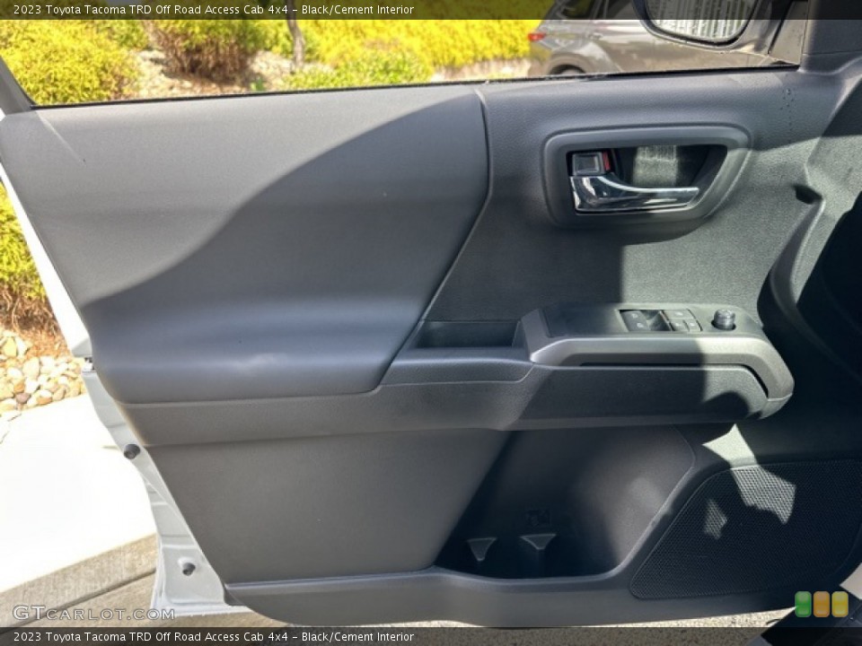 Black/Cement Interior Door Panel for the 2023 Toyota Tacoma TRD Off Road Access Cab 4x4 #146097258