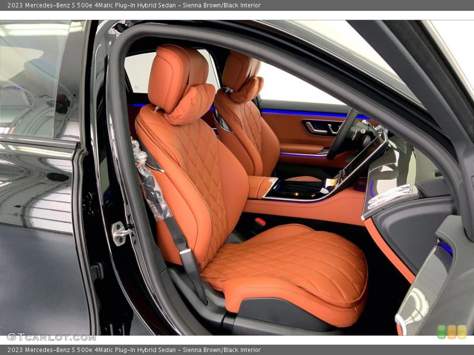 Sienna Brown/Black Interior Front Seat for the 2023 Mercedes-Benz S 500e 4Matic Plug-In Hybrid Sedan #146098138