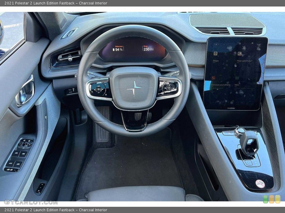 Charcoal Interior Steering Wheel for the 2021 Polestar 2 Launch Edition Fastback #146098324