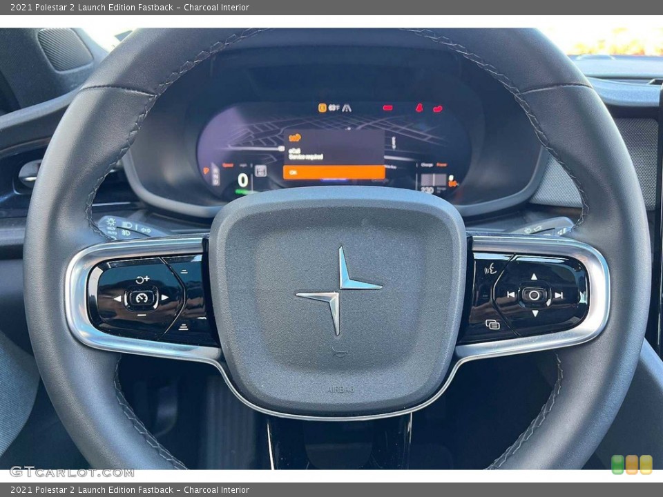 Charcoal Interior Steering Wheel for the 2021 Polestar 2 Launch Edition Fastback #146098555