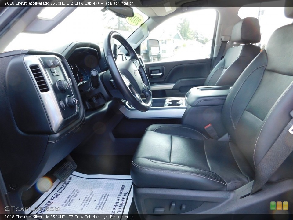 Jet Black Interior Front Seat for the 2018 Chevrolet Silverado 3500HD LTZ Crew Cab 4x4 #146099725