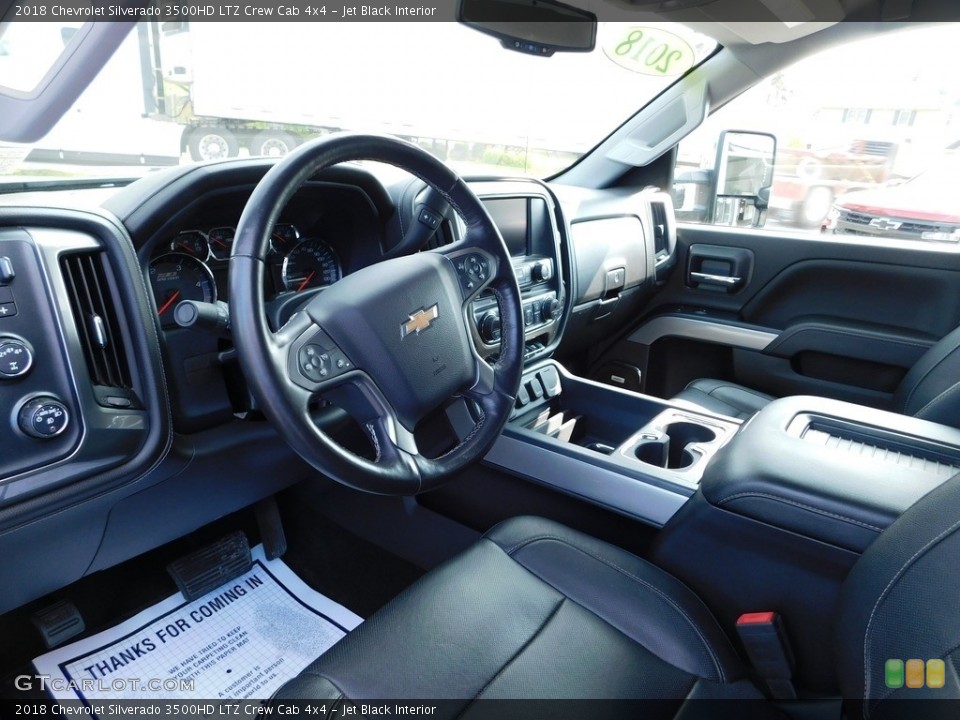 Jet Black Interior Photo for the 2018 Chevrolet Silverado 3500HD LTZ Crew Cab 4x4 #146099755